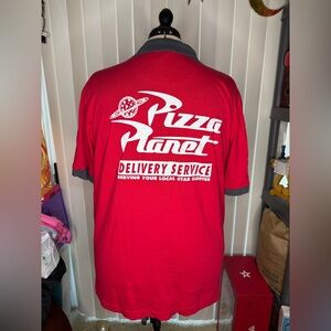 Disney Pizza Planet Red Polo Shirt Size 2XL